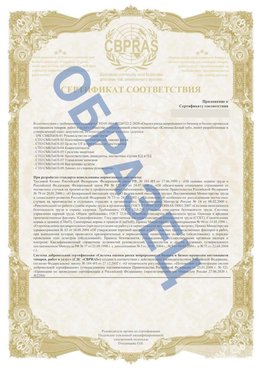 Образец Приложение к СТО 01.064.00220722.2-2020 Лабытнанги Сертификат СТО 01.064.00220722.2-2020 